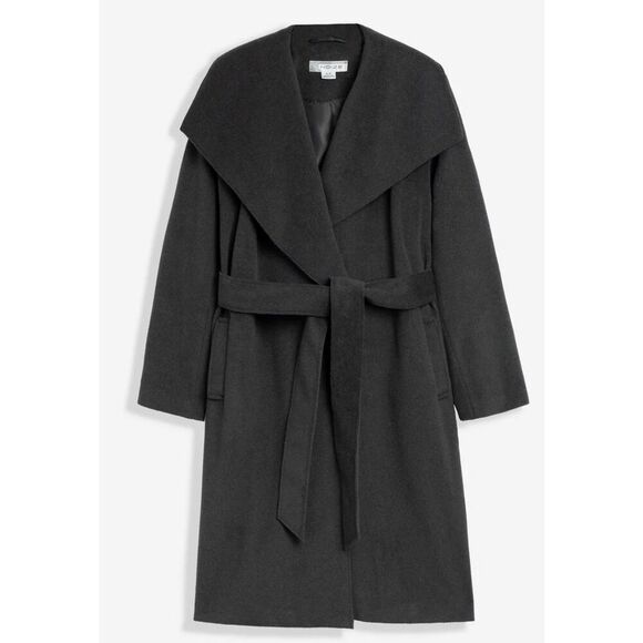 Noize Lena Long Length Vegan Wool Coat NWT Size XL - Picture 1 of 13